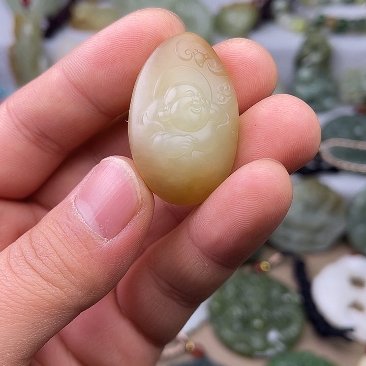 和田玉吊坠(不含链)未镶嵌