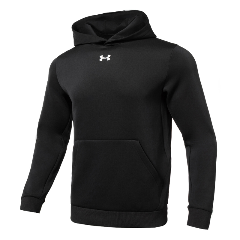 UA安德玛男女同款卫衣2024冬新款运动休闲连帽套头衫23600307-001
