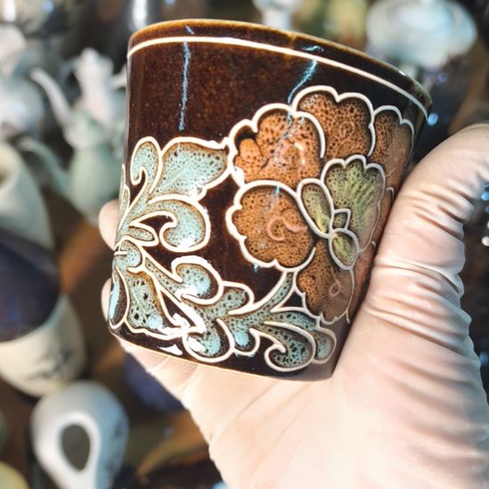 天***芳瓷片磁州窑五厂盘碗壶杯有瑕疵