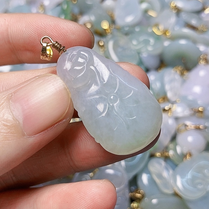 翡翠未镶嵌颈饰天然A货翡翠