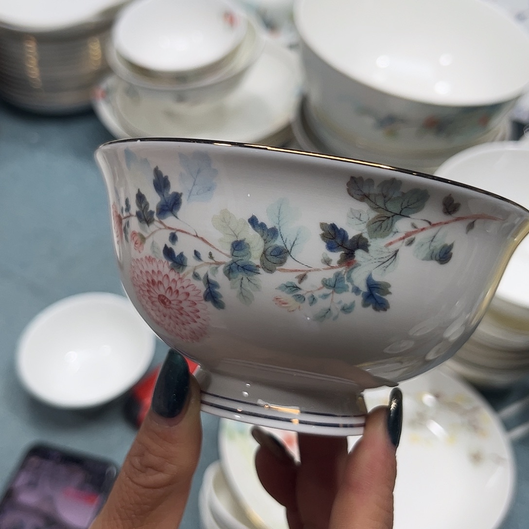 瓷片花神4.5寸十个微瑕微瑕