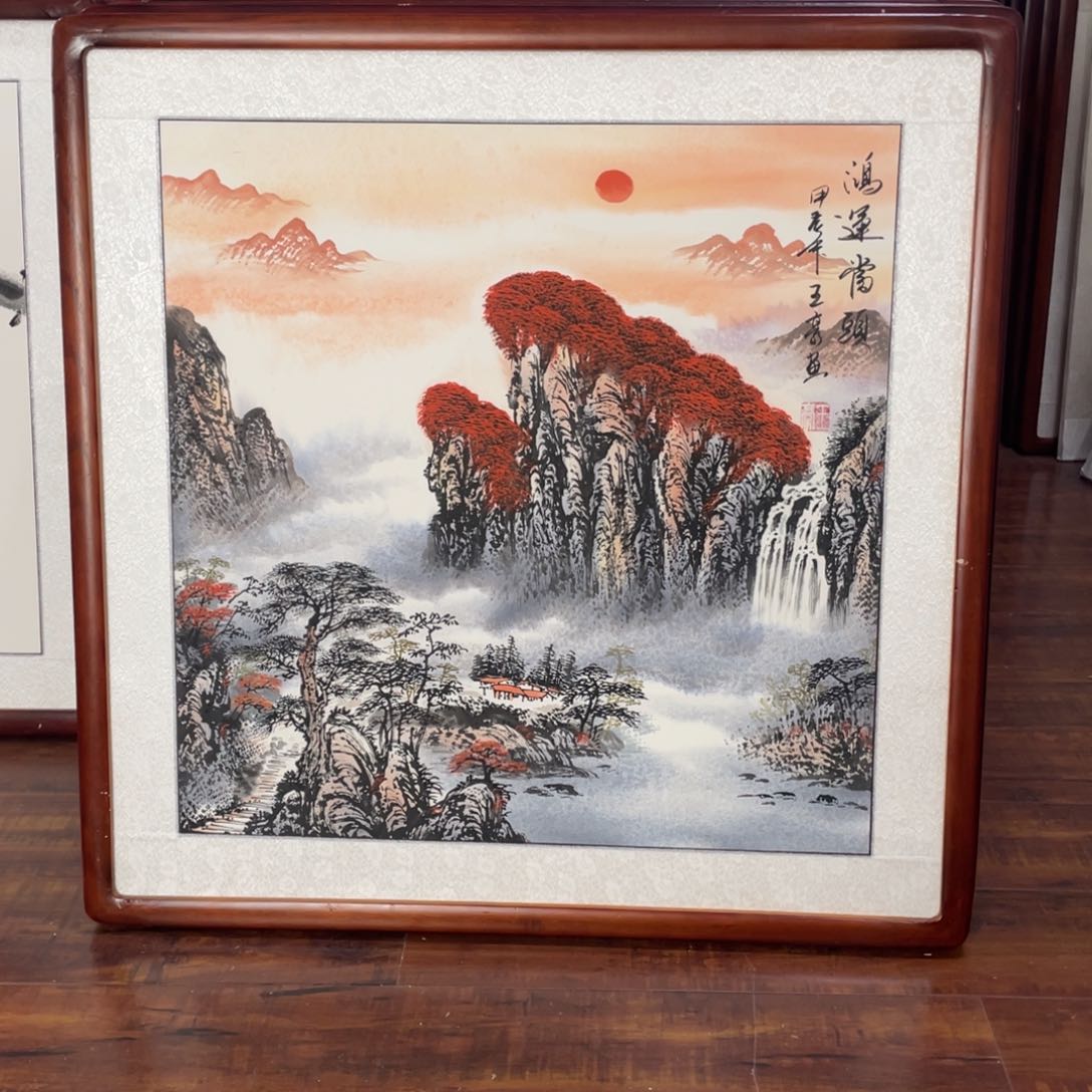 国画带框尺寸63*63厘米