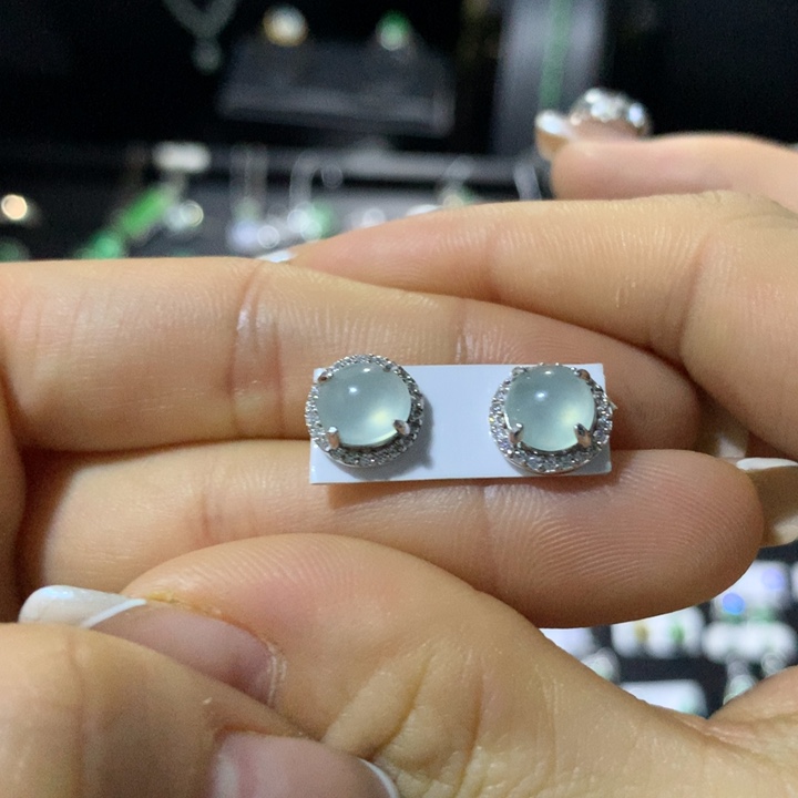 翡翠银S925镶嵌戒指