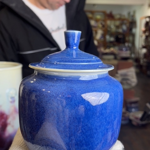 牛家钧窑牛自恒老师钧瓷茶叶罐