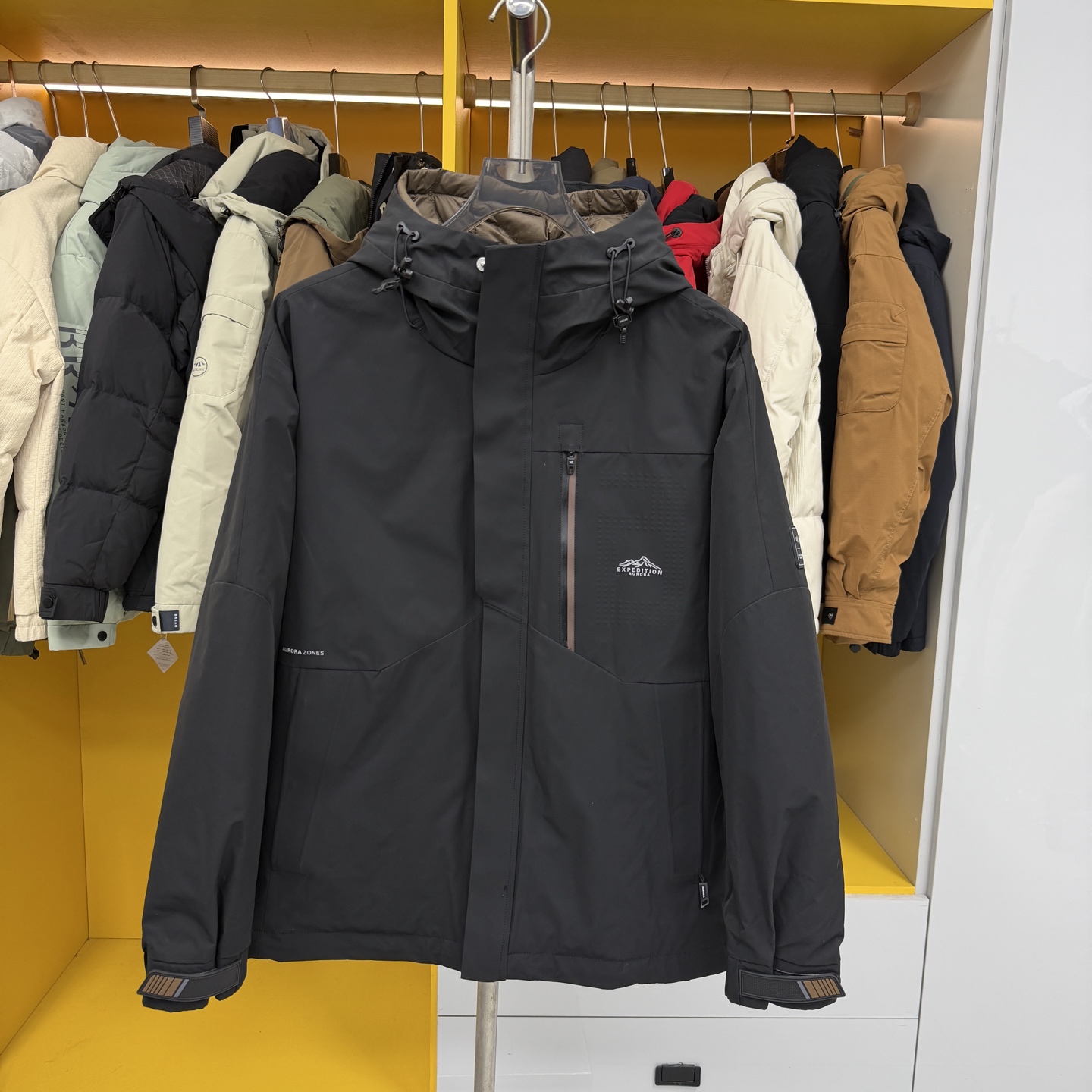 W956冬季男士三防鹅绒服外套男三合一可拆内胆保暖时尚鹅绒羽绒服