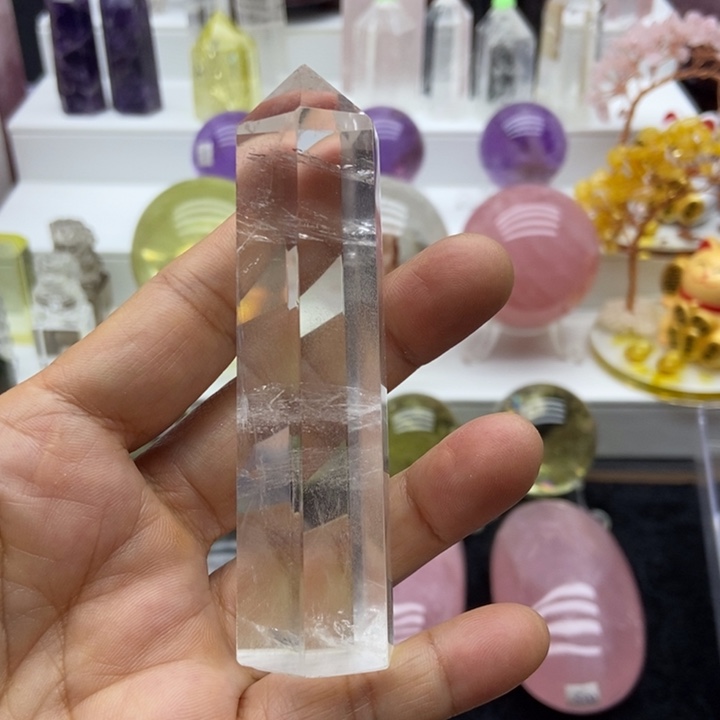 摆件水晶未镶嵌白水晶柱