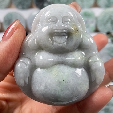 翡翠颈饰未镶嵌大佛微瑕福利