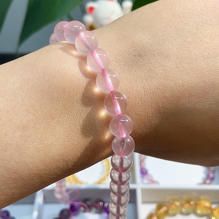 水晶手链未镶嵌粉晶