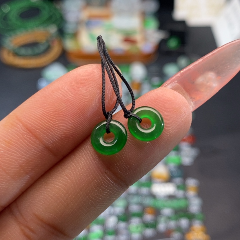 【闪购商品】翡翠挂件未镶嵌甜甜圈