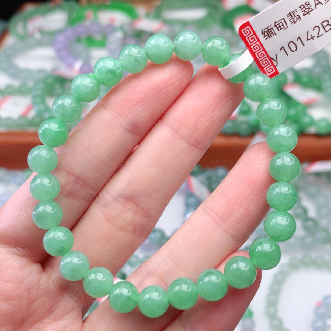 翡翠手链未镶嵌翡翠7mm