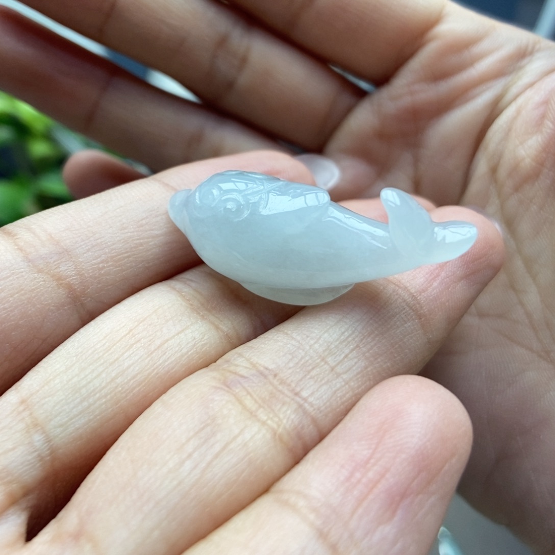 翡翠颈饰未镶嵌吊坠23