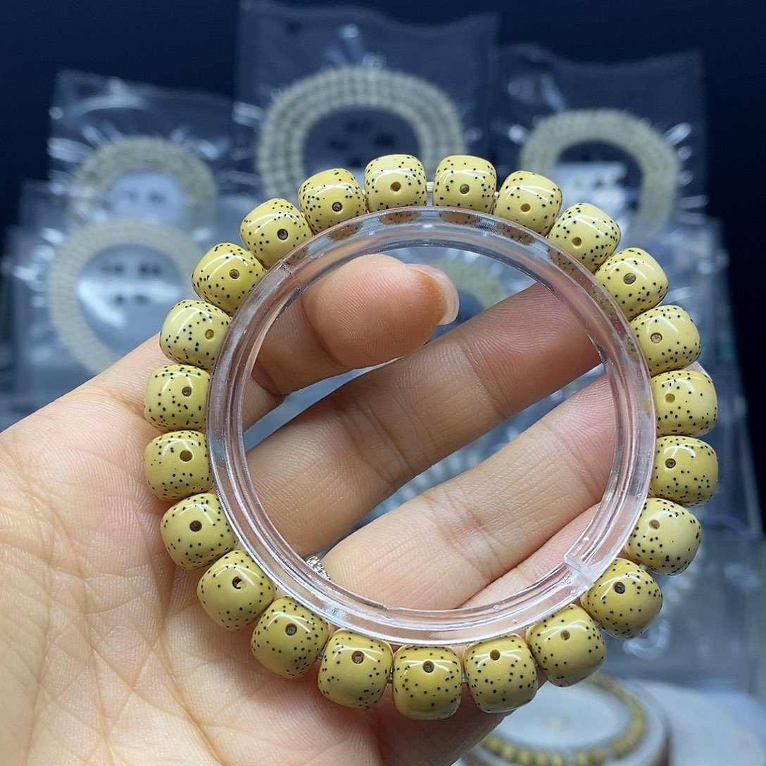 星月菩提手串10*9 原白 通体