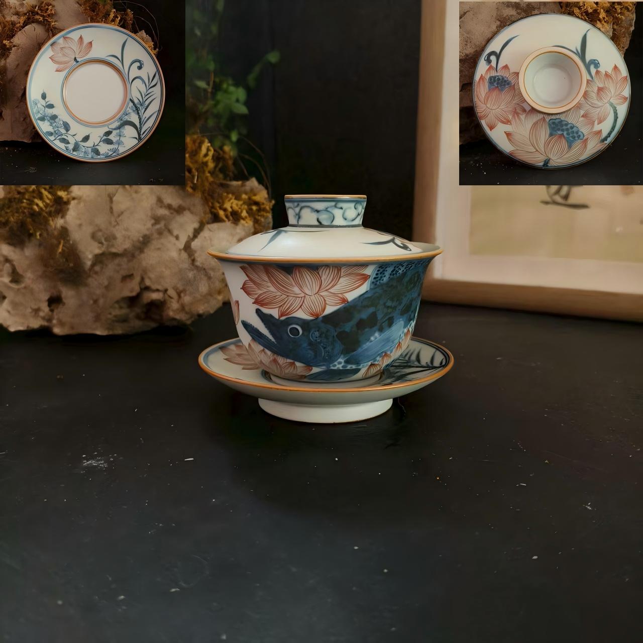 【朴云堂】大贵三才圆融盖碗（F-24）