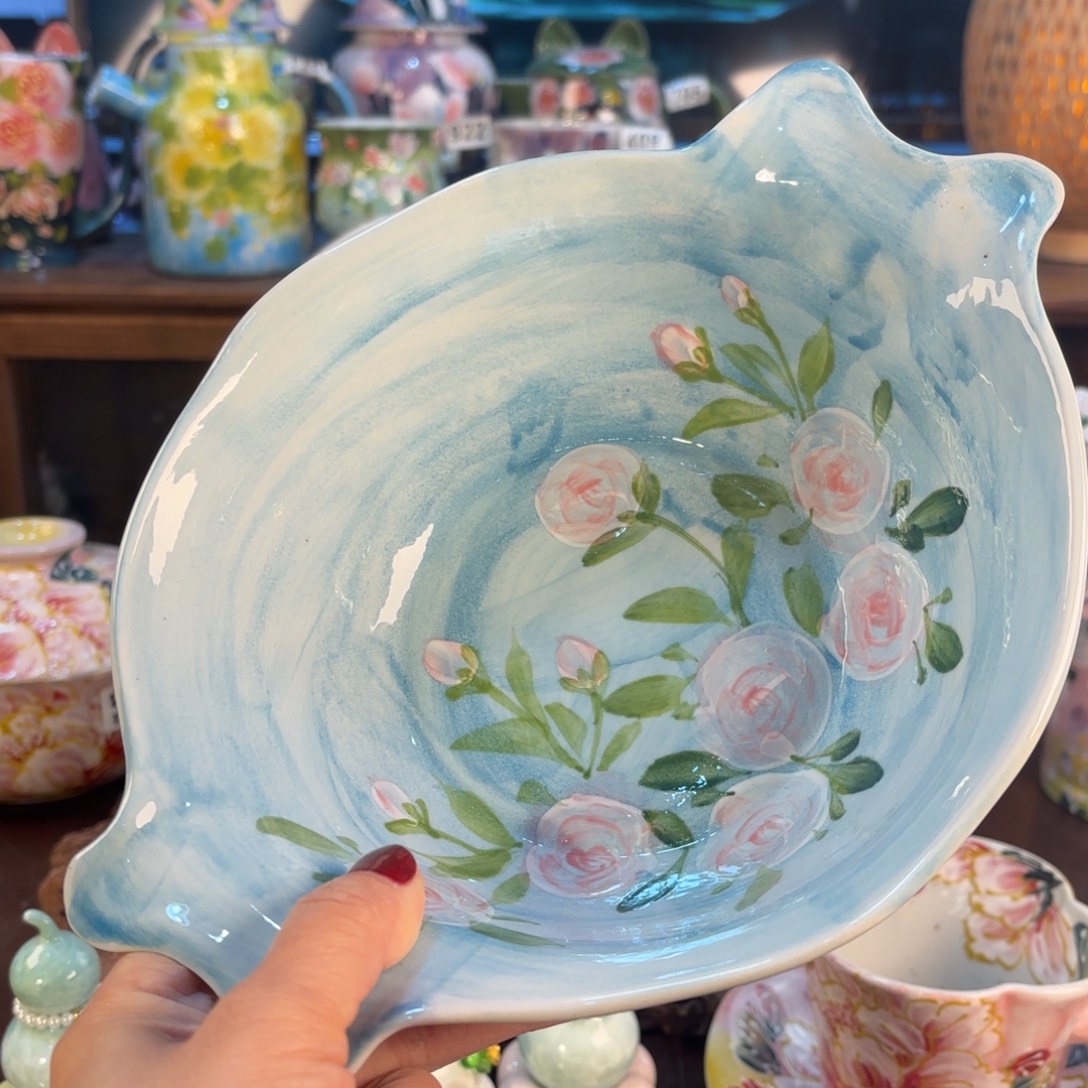 景德镇手绘高温釉下彩陶瓷茶具