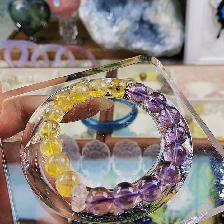 水晶手链未镶嵌天然紫水晶手链