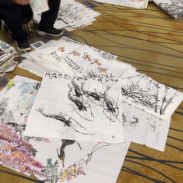 锦***程国画放漏作品手绘画哦