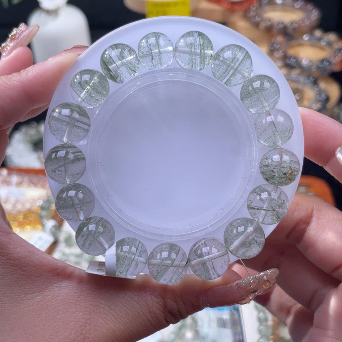 水晶手串未镶嵌绿幽灵