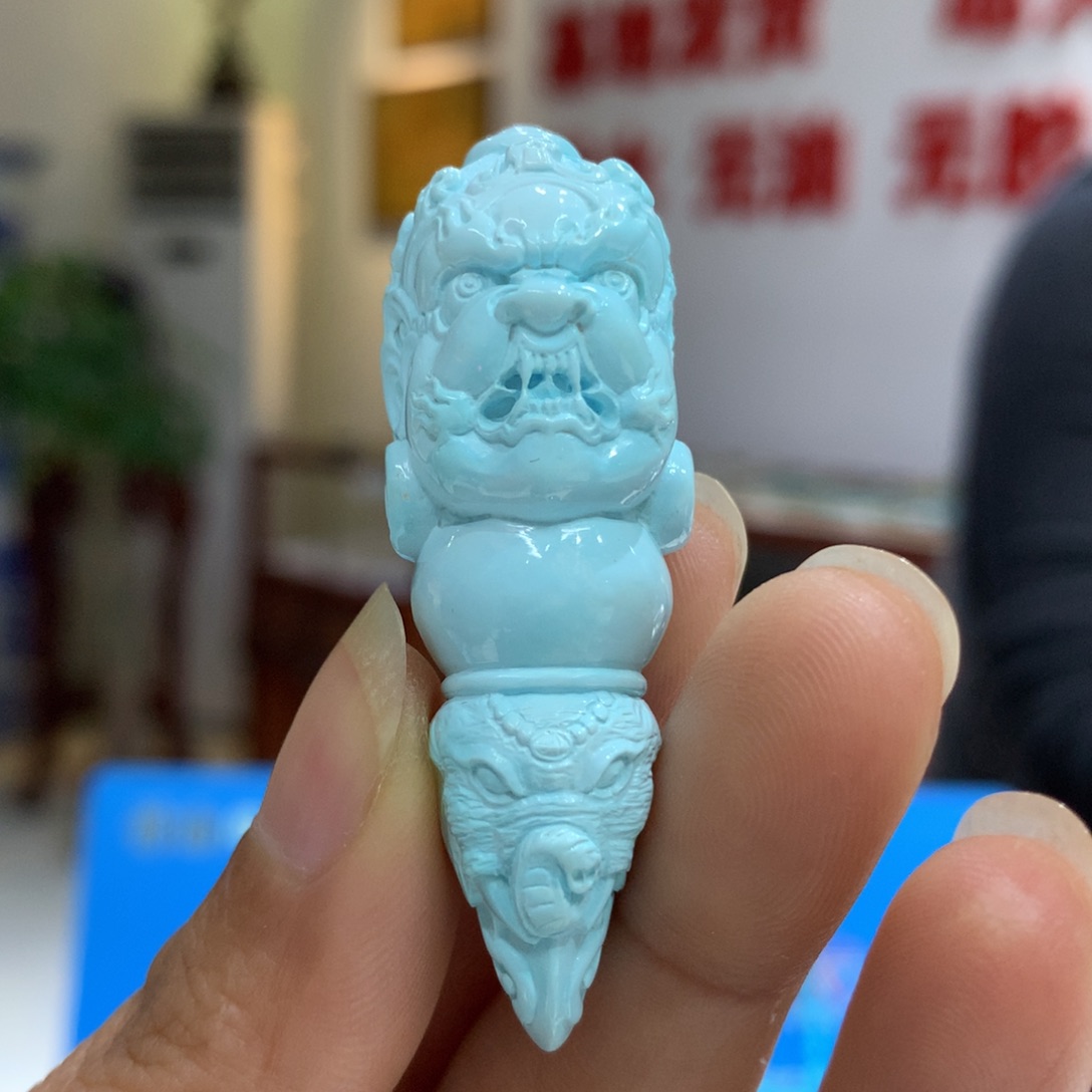 未镶嵌绿松石吊坠