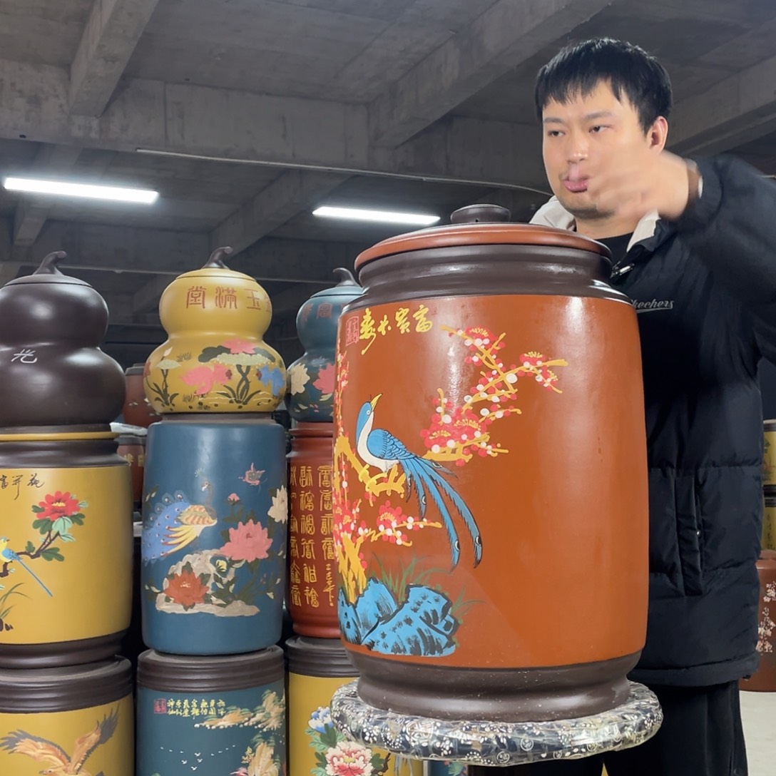 宜兴原矿紫砂茶叶罐