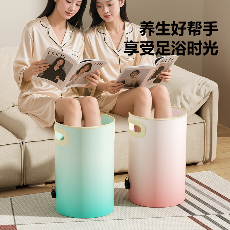 大号泡脚桶可折叠47*27*37CM便携式家用足浴桶过小腿
