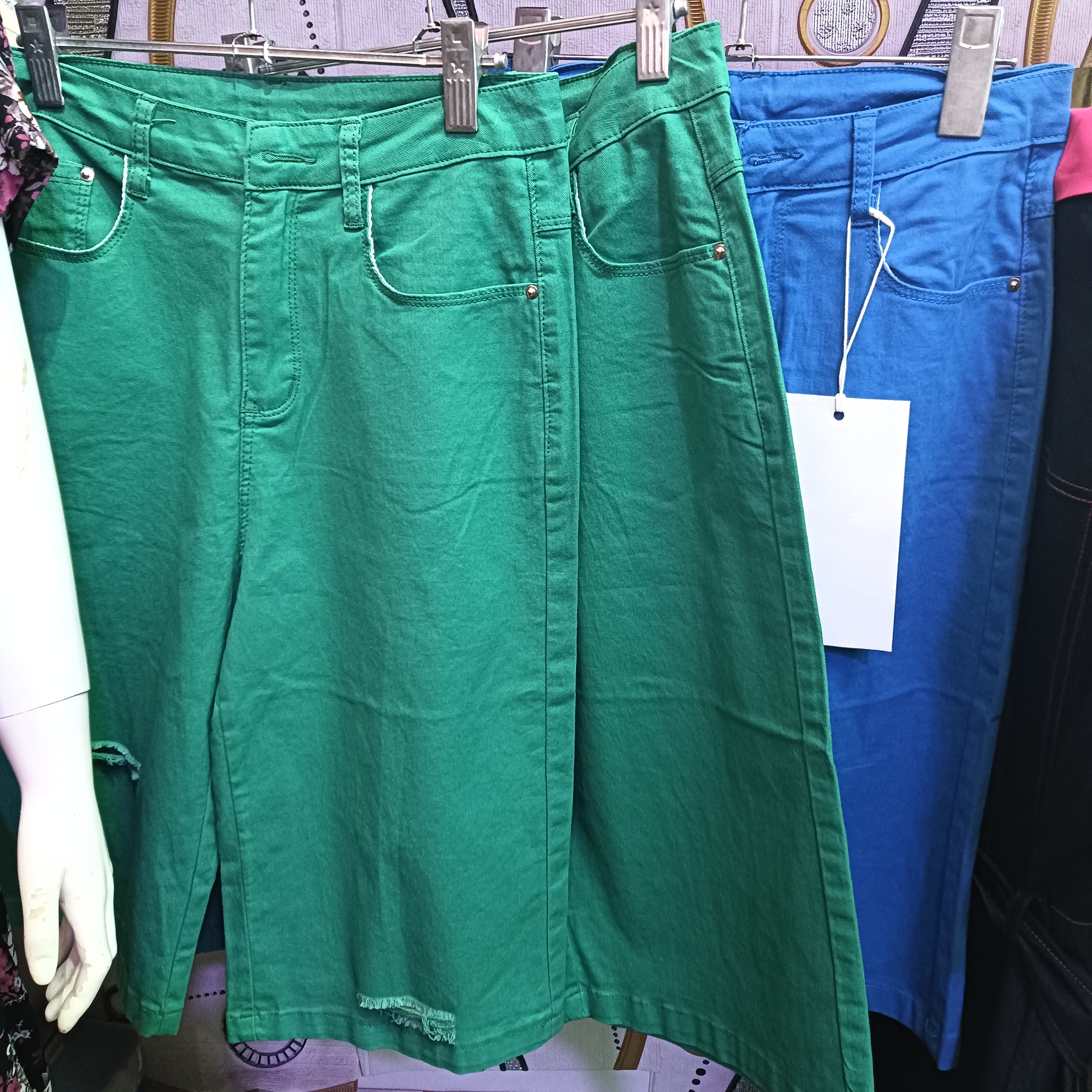 春夏高腰彩色新款显瘦宽松直筒阔腿女裤