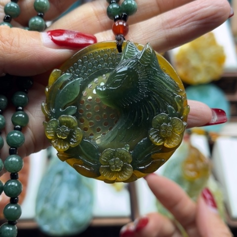 岫玉挂件未镶嵌挂件