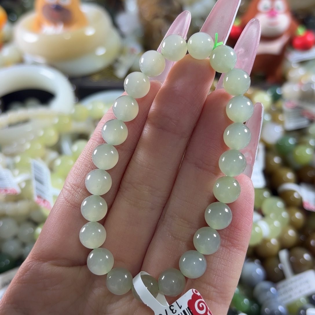 和田玉未镶嵌手链382