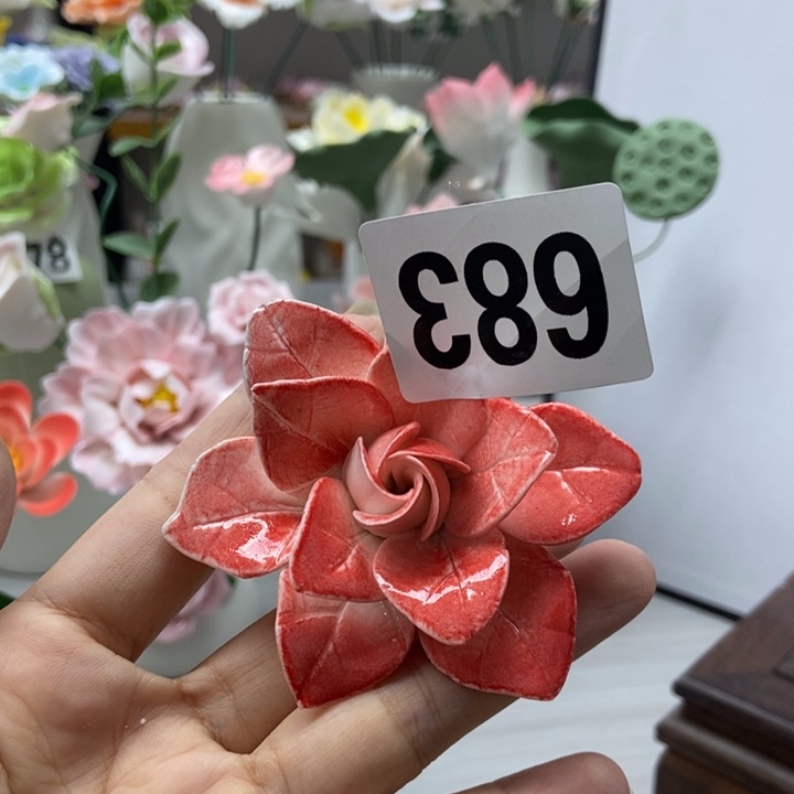 陶瓷手工制作陶瓷花