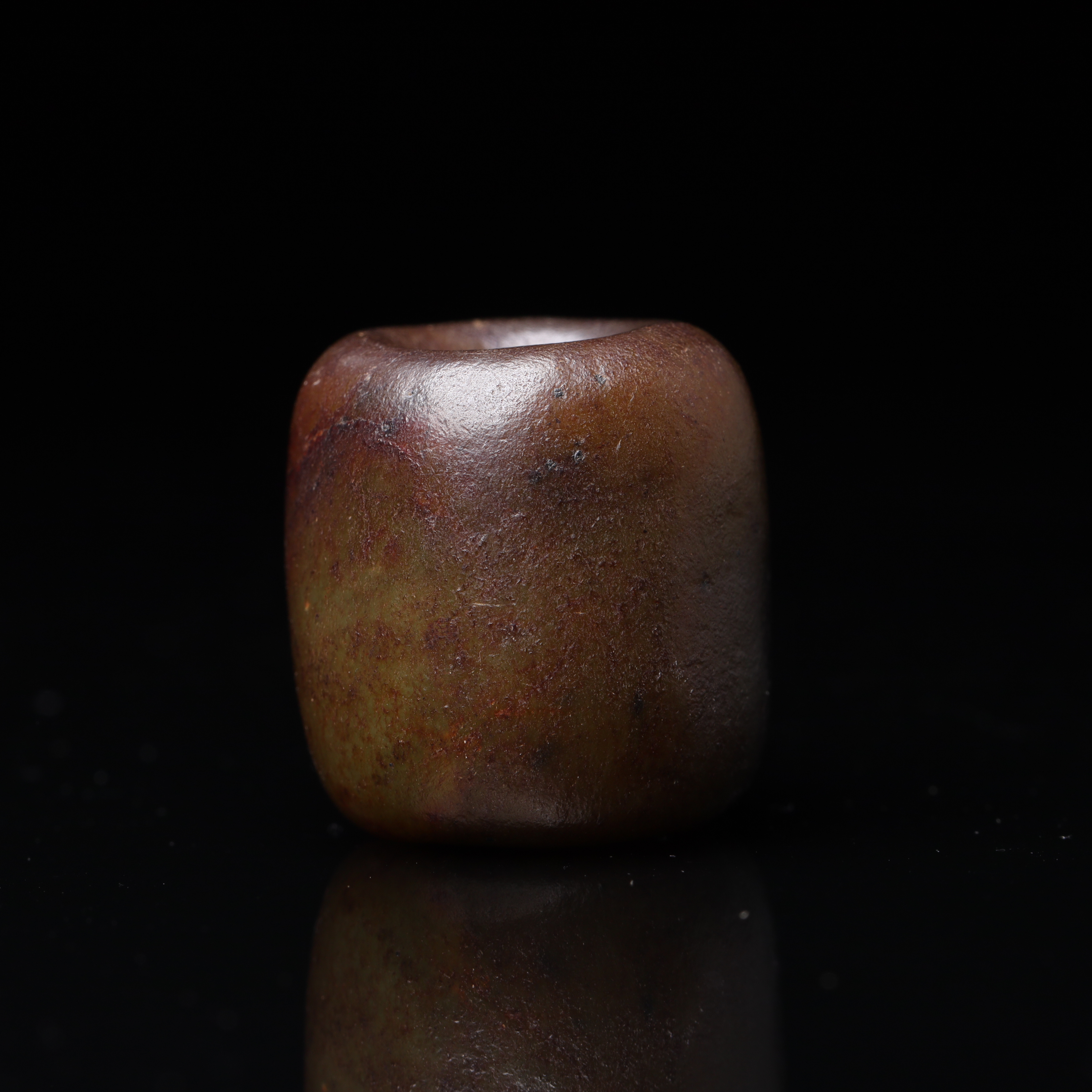 明代和田玉素珠饰件-NX