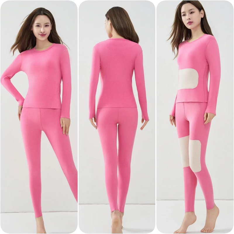 4058剪标女士保暖套装纯色秋冬长袖保暖