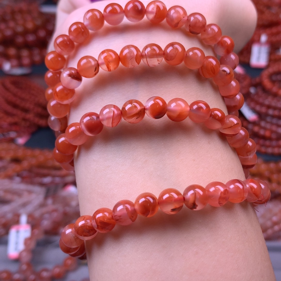 未镶嵌手链南红玛瑙8号卡6