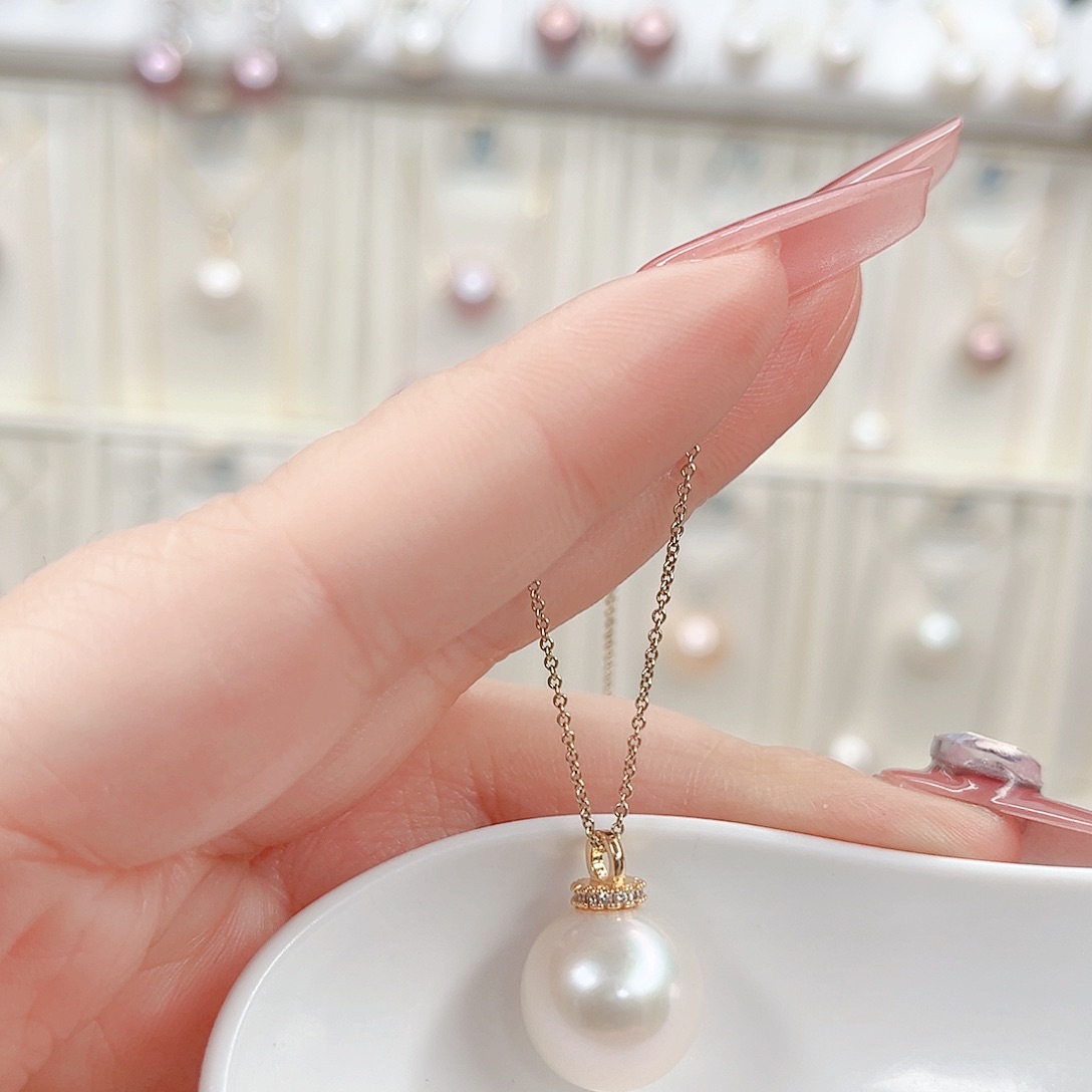 淡水珍珠吊坠(赠链)合金