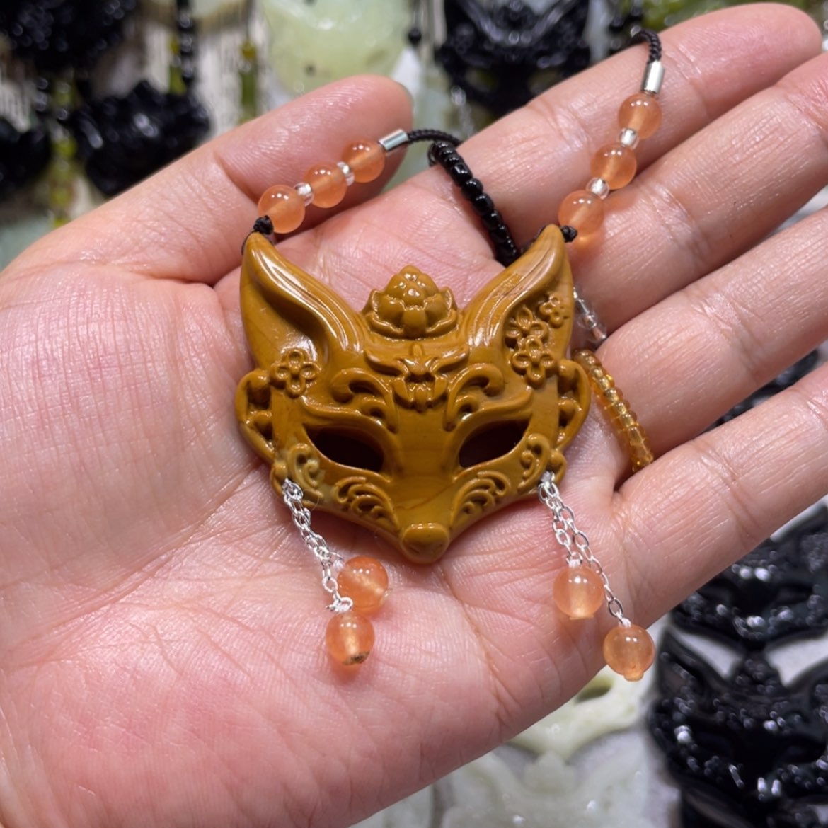 【闪购商品】岫玉颈饰未镶嵌15吊坠