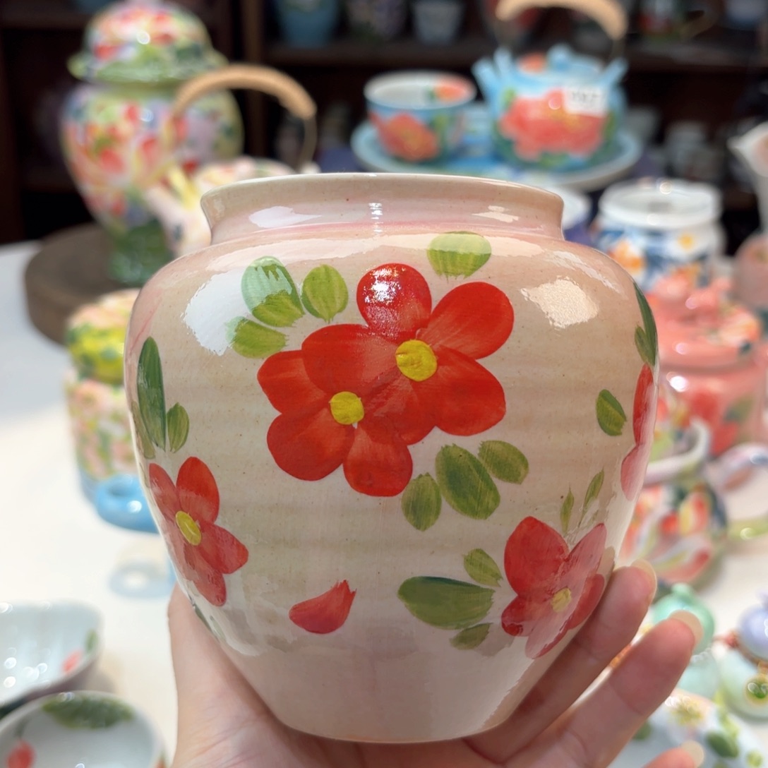景德镇手绘高温釉下彩陶瓷茶具