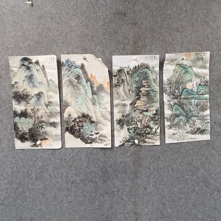 书法国画作品软片作品国画