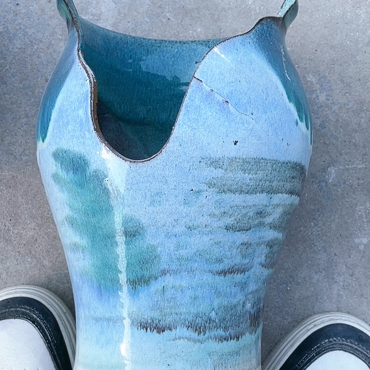 紫砂花盆瑕疵18.30花盆