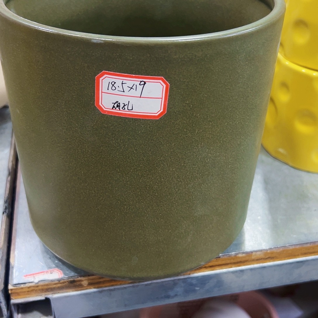 有孔，外贸尾单陶瓷花盆凑单10米包邮