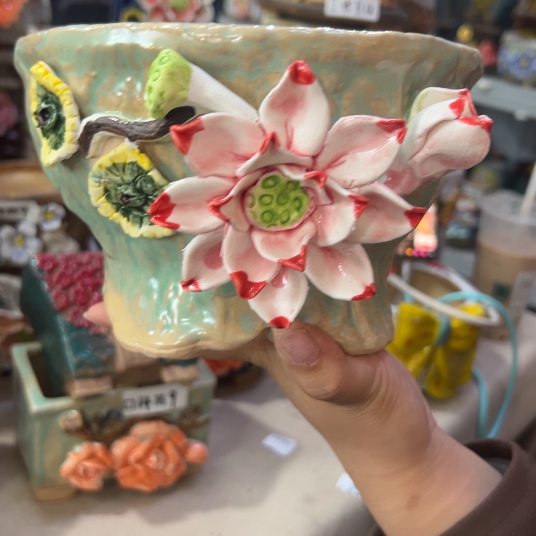 满20米秒退拉黑花盆