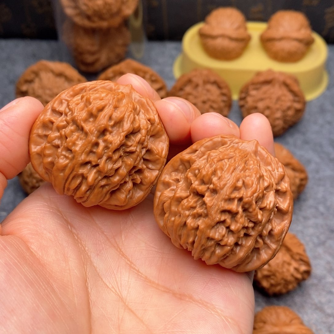 文玩核桃把件四座楼40全品