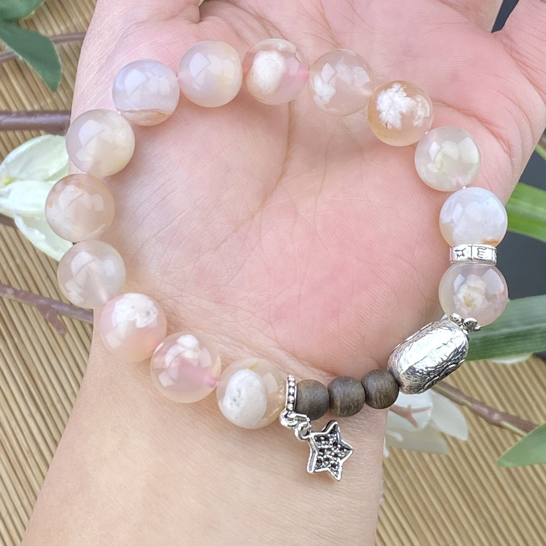 莺歌绿浪漫樱花单圈手串手链