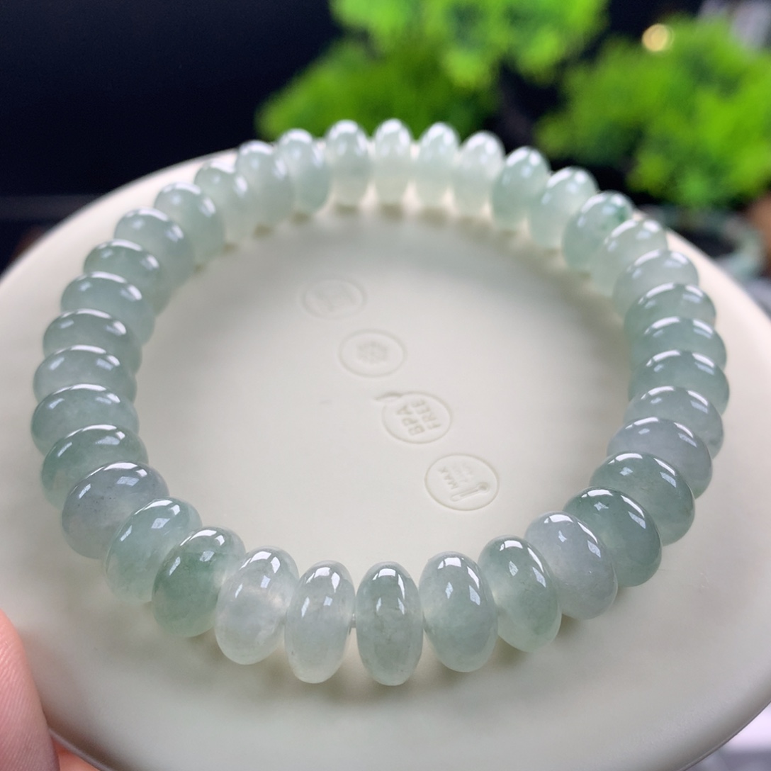 翡翠未镶嵌手链14号卡9.3