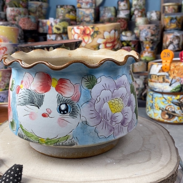 红陶景德镇艺术手绘作品