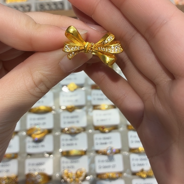 铜合金3423强保色发 1 个壹笔壹戒指