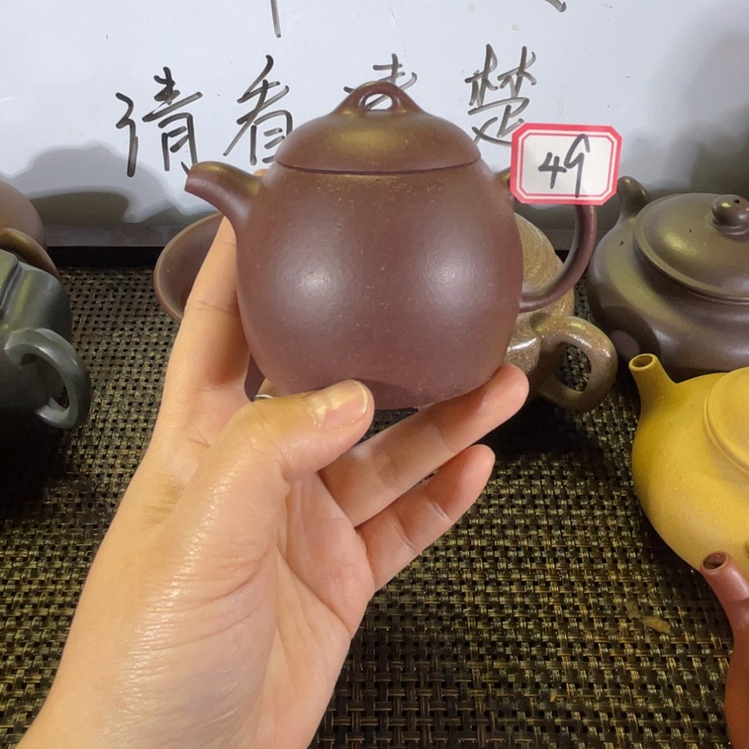 紫砂茶壶人**义秦权微瑕全手