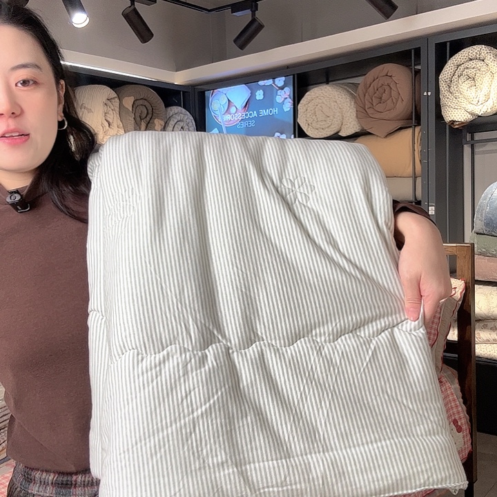 棉棉羽绒棉质花蛋白纤维单人被