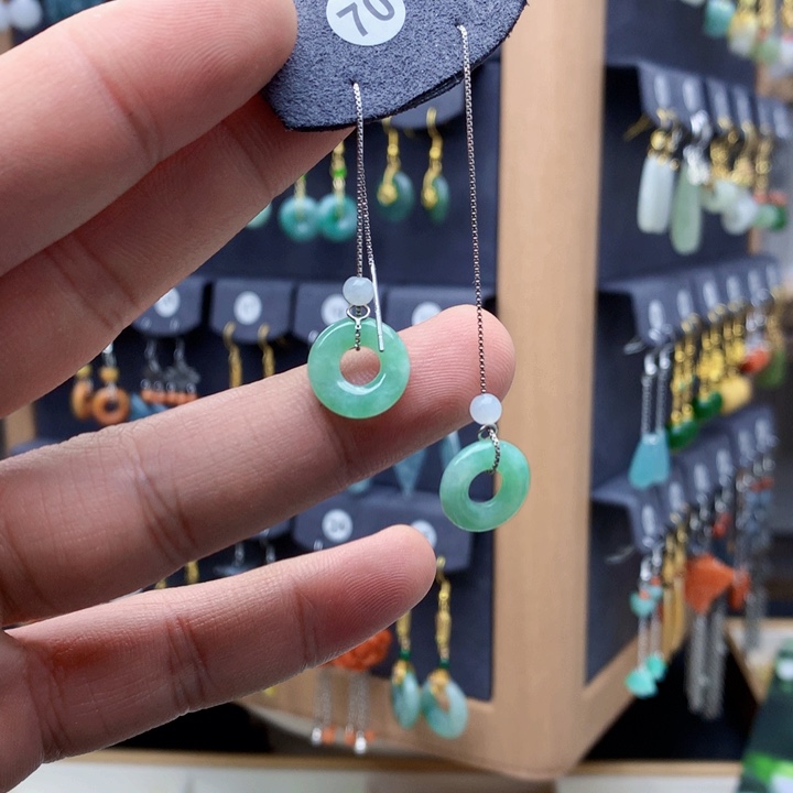 未镶嵌翡翠耳饰耳饰