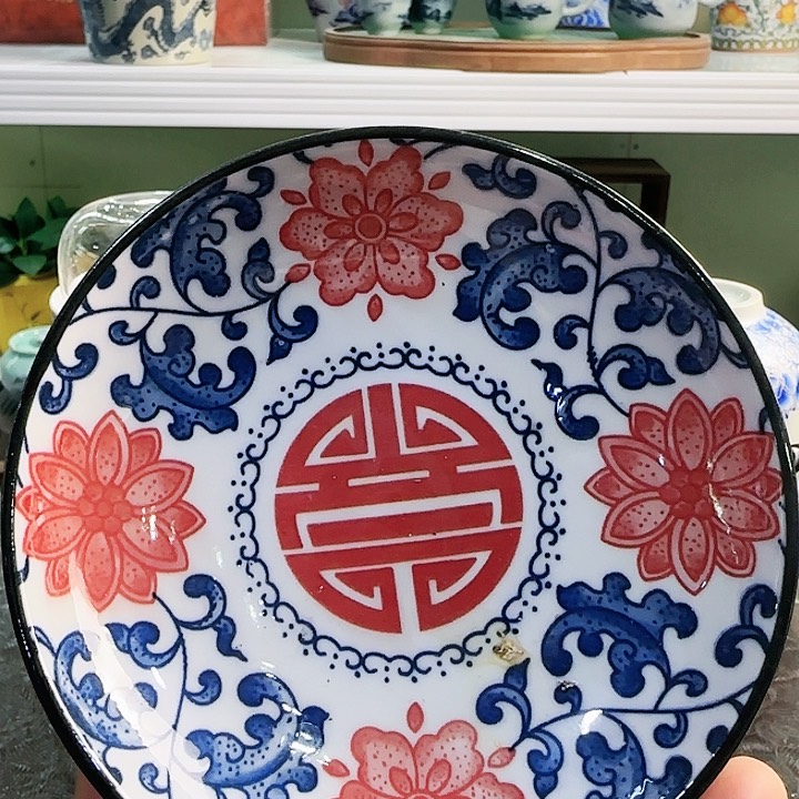 青花瓷器茶叶罐旅行套装