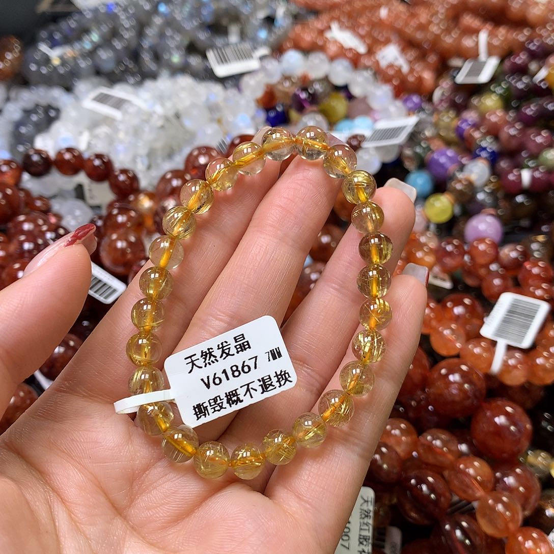 水晶手链未镶嵌，