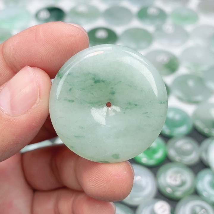 翡翠未镶嵌颈饰缅甸天然A货翡翠37.3-6.3