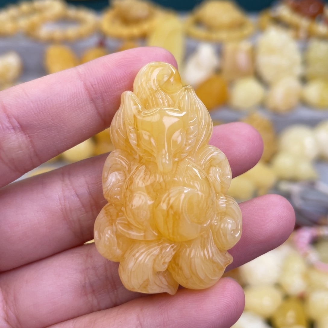 未镶嵌蜜蜡手串蜜蜡